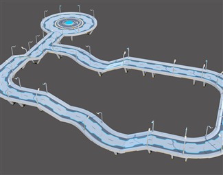 【赛车赛道3d模型】_3dmax模型库免费下载_3d溜溜网