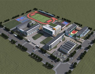 学校设施3d模型