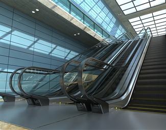 商场观光电梯模型