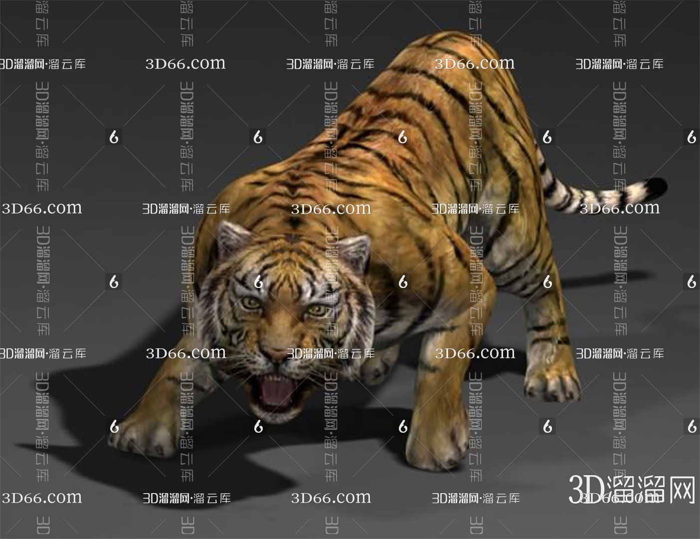 现代老虎3d模型   28下载币            对比