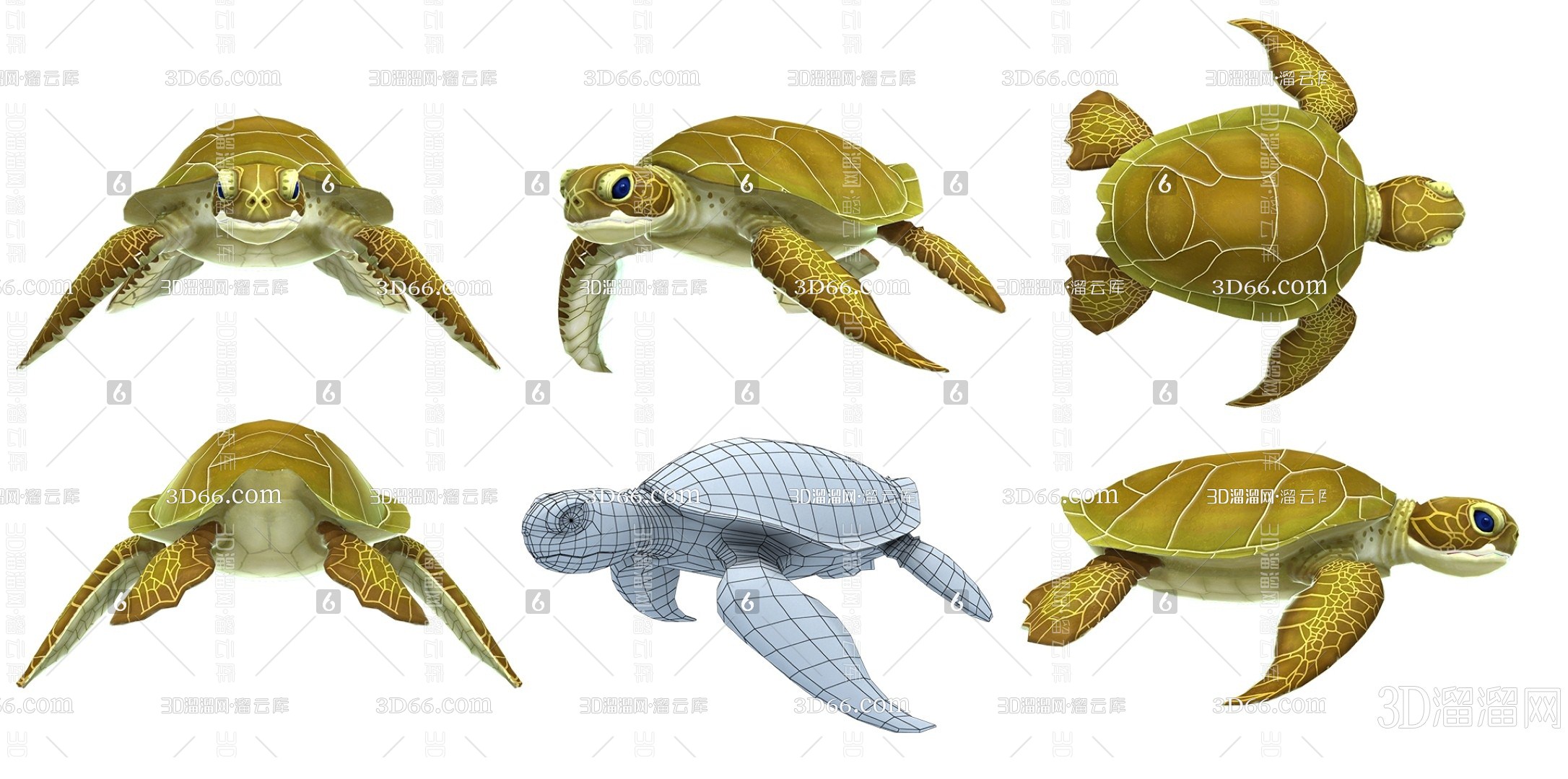 现代海洋生物3d模型下载
