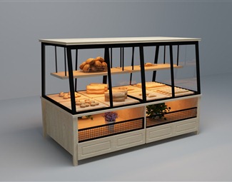 工业LOFT 展柜 蛋糕柜台