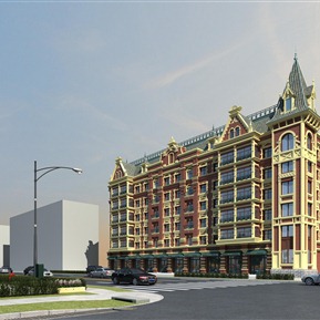 欧式 商业楼 英式商业沿街