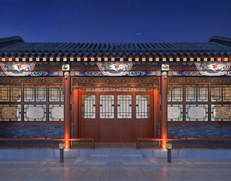 中式古建筑木雕