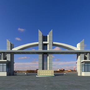 现代 大门 大门入口