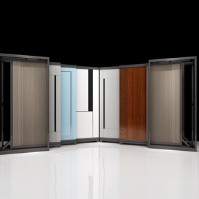 现代 展示架 木门烤漆门实木门展示架