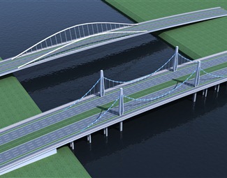 现代大桥江桥