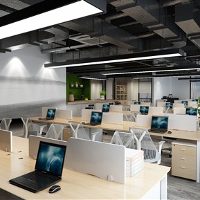现代 公共办公区 员工区