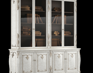 法式客厅书柜
