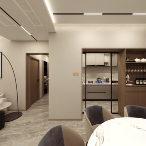 现代 客餐厅 客厅