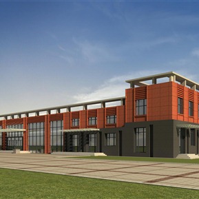 现代 办公楼 办公楼食堂