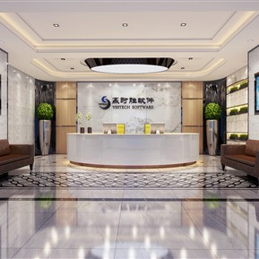现代 前台 办公前台接待