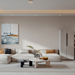 现代 客餐厅 奶油客餐厅