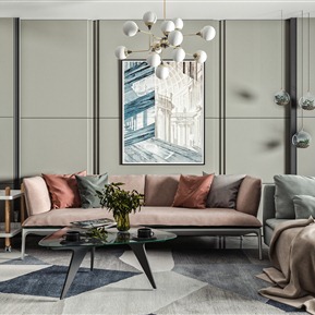 现代 沙发茶几组合