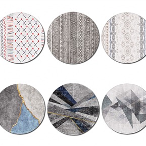 北欧 圆形地毯 简约圆毯