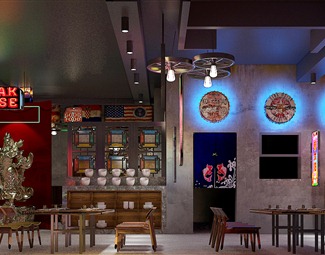 工业LOFT 烧烤店 港式打边炉