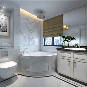 欧式 卫生间 简约卫生间洗手台壁灯摆件