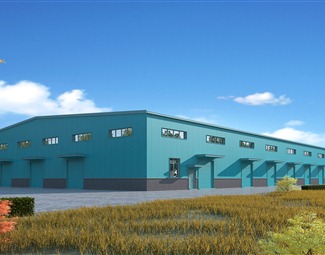 现代仓库建筑3d模型下载-3d溜溜网