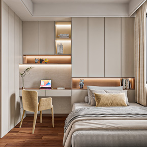 现代 榻榻米卧室 儿童房