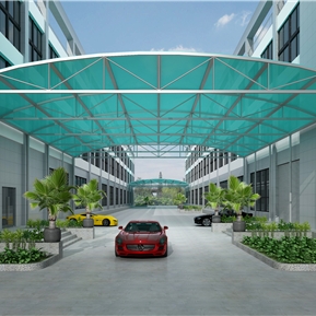 现代 停车棚 雨棚车棚