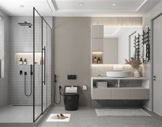 现代淋浴间空间