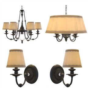 美式 灯具组合