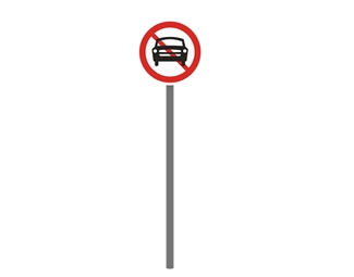 现代路标指示牌