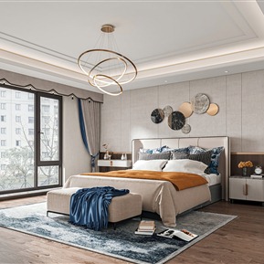 轻奢 卧室 主卧