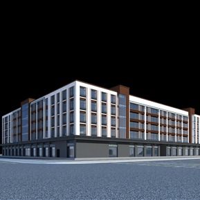 现代 办公楼 办公楼商贸楼