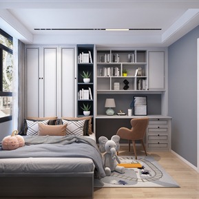 现代 榻榻米卧室 榻榻米