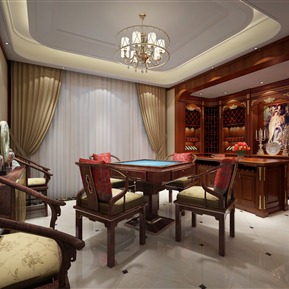 新中式 棋牌室 棋牌室酒窖
