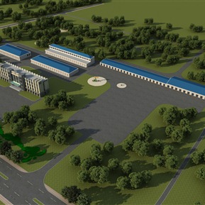 现代 厂房 厂区