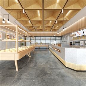 北欧 面包店 烘焙坊全景