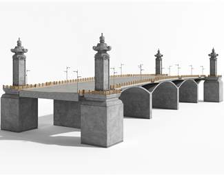 新中式建筑桥梁
