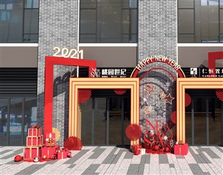 现代 美陈 门头美陈