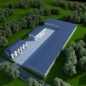 现代 鸟瞰图 厂区