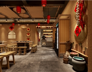 新中式农家乐餐厅