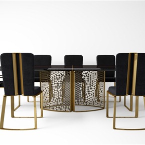 现代 餐桌椅组合