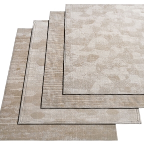 现代 方形地毯 布艺绒毛地毯