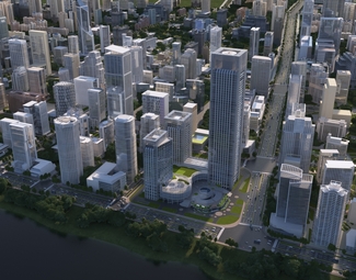 现代 鸟瞰图 鸟瞰城市规划