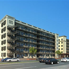 欧式 住宅区 宿舍