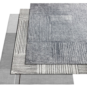 现代 方形地毯 布艺绒毛地毯