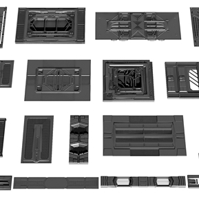后现代 墙面 科幻墙面