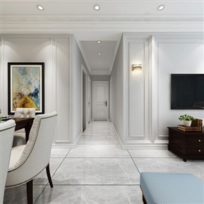 美式 客餐厅 全景