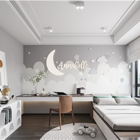 现代 榻榻米卧室 榻榻米儿童房