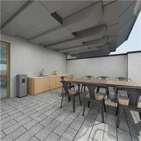 现代 露台 休闲露台