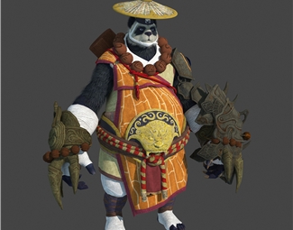 现代熊猫人战士