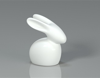 现代兔子卡通雕塑