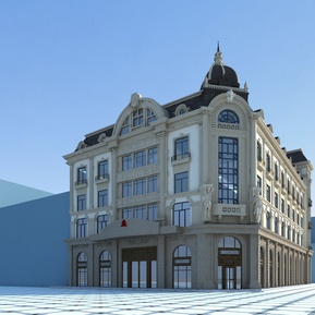 欧式 酒店建筑 酒店