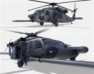 现代美军黑鹰直升机